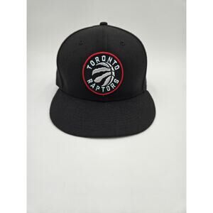 New Era 9FIFTY Toronto Raptors Snapback Hat All Black NBA Basketball Cap